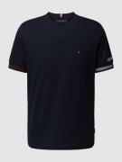 Tommy Hilfiger T-Shirt mit Logo-Stitching in Marine, Größe S