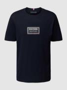 Tommy Hilfiger T-Shirt mit Label-Print in Marine, Größe L