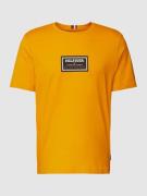 Tommy Hilfiger T-Shirt mit Label-Print in Orange, Größe S