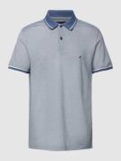 Tommy Hilfiger Poloshirt mit Logo-Stitching in Rauchblau, Größe S