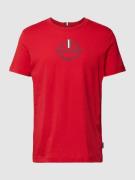 Tommy Hilfiger Slim Fit T-Shirt mit Rundhalsausschnitt in Dunkelrot, G...