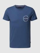Tommy Hilfiger Slim Fit T-Shirt mit Rundhalsausschnitt in Rauchblau, G...