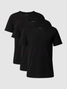Tommy Hilfiger T-Shirt mit Rundhalsausschnitt im 3er-Pacl in Black, Gr...
