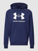 Under Armour Hoodie mit Label-Print in Marine, Größe S