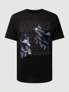 ARMANI EXCHANGE T-Shirt mit Label-Motiv-Print Modell 'Watercapsule' in...