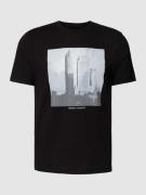 ARMANI EXCHANGE T-Shirt mit Motiv-Print in Black, Größe S