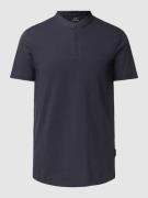 ARMANI EXCHANGE T-Shirt mit Stehkragen in Marine, Größe M