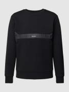 BOSS Green Sweatshirt mit Label-Print Modell 'Salbon' in Black, Größe ...