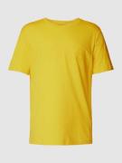 BOSS Green T-Shirt mit Label-Print in Gelb, Größe S