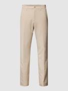 BOSS Green Hose mit Bügelfalten Modell 'COMUTER' in Beige, Größe 46