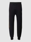BOSS Green Sweatpants mit Label-Schriftzug Modell 'Hadikonos' in Black...