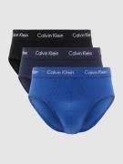 Calvin Klein Underwear Slips aus Baumwoll-Mix im 3er-Pack in Blau, Grö...