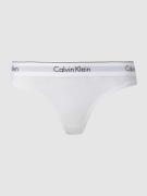 Calvin Klein Underwear String mit Logo-Bund in Weiss, Größe XS