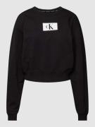Calvin Klein Underwear Sweatshirt mit Label-Print in Black, Größe S
