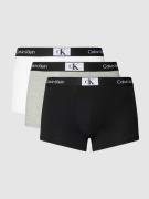 Calvin Klein Underwear Trunks mit Label-Detail im 3er-Pack in Mittelgr...