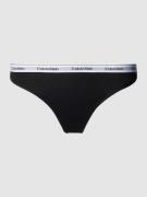 Calvin Klein Underwear String in unifarbenem Design in Black, Größe XS