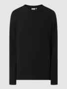 CK Calvin Klein Sweatshirt mit strukturiertem Muster in Black, Größe S
