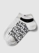 CK Calvin Klein Sneakersocken mit Label-Detail im 2er-Pack in Weiss, G...