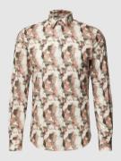 CK Calvin Klein Business-Hemd mit Allover-Muster Modell 'Bari' in Beig...