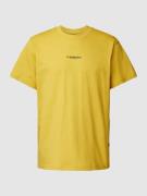 G-Star Raw T-Shirt mit Label-Print in Gelb, Größe S