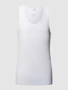 Hanro Unterhemd aus Baumwoll-Mix in Weiss, Größe M