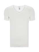 Hanro T-Shirt mit V-Ausschnitt in Weiss, Größe M