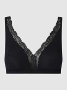 Hanro Bralette mit Stretch-Anteil Modell 'Cotton Lace' in Black, Größe...