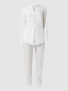 Hanro Pyjama aus merzerisierter Baumwolle Modell 'Pure Essence' in Off...