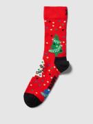 Happy Socks Socken mit Allover-Muster Modell 'Happy Holidays' in Hellr...