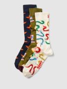 Happy Socks Socken mit Allover-Muster Modell 'Happy Camper' im 3er-Pac...