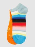 Happy Socks Sneakersocken mit Allover-Muster im 2er-Pack in Orange, Gr...