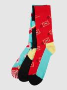 Happy Socks Socken im 3er-Pack in Rot, Größe 36/40