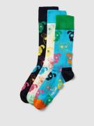Happy Socks Socken mit Label-Detail im 3er-Pack Modell 'Mixed Dog Sock...