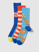 Happy Socks Socken mit Label-Print im 3er-Pack Modell 'Father Of The Y...