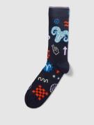 Happy Socks Socken mit Allover-Muster Modell 'Aries' in Dunkelblau, Gr...