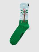 Happy Socks Socken mit Allover-Muster Modell 'Treehouse' in Gruen, Grö...