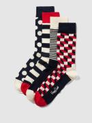 Happy Socks Socken mit Allover-Print Modell 'Classic Navy' im 4er-Pack...