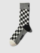 Happy Socks Socken mit Allover-Muster Modell 'FILLED OPTIC' in Black, ...