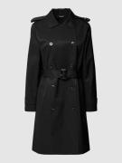 Lauren Ralph Lauren Trenchcoat mit Umlegekragen in Black, Größe XL