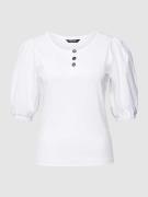 Lauren Ralph Lauren T-Shirt mit Puffärmeln Modell 'CAITLEY' in Weiss, ...
