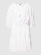Lauren Ralph Lauren Knielanges Kleid mit Lochstickerei Modell 'GILFIN'...