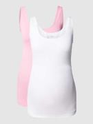 Mamalicious Umstands-Tanktop  mit U-Ausschnitt im 2er-Pack in Pink, Gr...