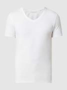 Casual Friday T-Shirt mit Stretch-Anteil Modell 'Lincoln' in Weiss, Gr...