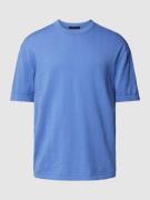 Drykorn T-Shirt mit Strukturmuster Modell 'DERICO' in Metallic Blue, G...