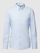 Drykorn Business-Hemd mit Kentkragen und unifarbenem Design in Bleu, G...
