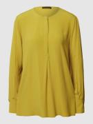 Drykorn Bluse mit kurzer Knopfleiste in Gelb, Größe 36
