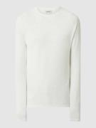 Jack & Jones Strickpullover mit Label-Patch Modell 'HILL' in Weiss, Gr...