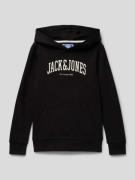 Jack & Jones Hoodie in melierter Optik Modell 'EJOSH' in Black, Größe ...