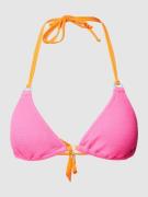 Banana Moon Bikini-Oberteil im Colour-Blocking-Design in Pink, Größe X...