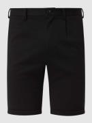 Lindbergh Chino-Shorts mit Viskose-Anteil in Black, Größe M